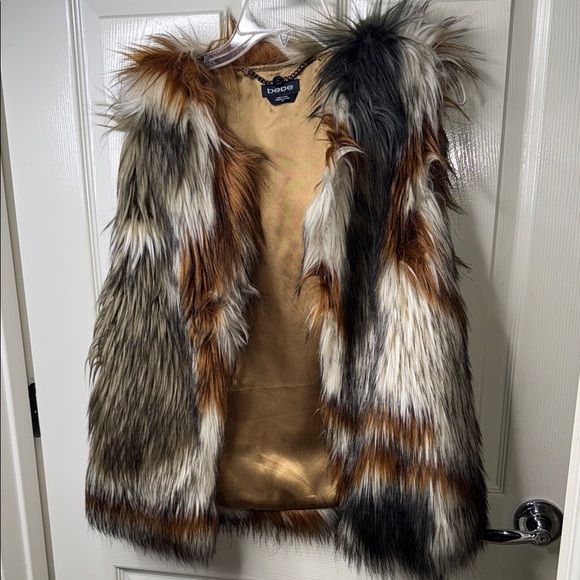 Bebe Multicolor Faux Fur Vest - Picture 2 of 2